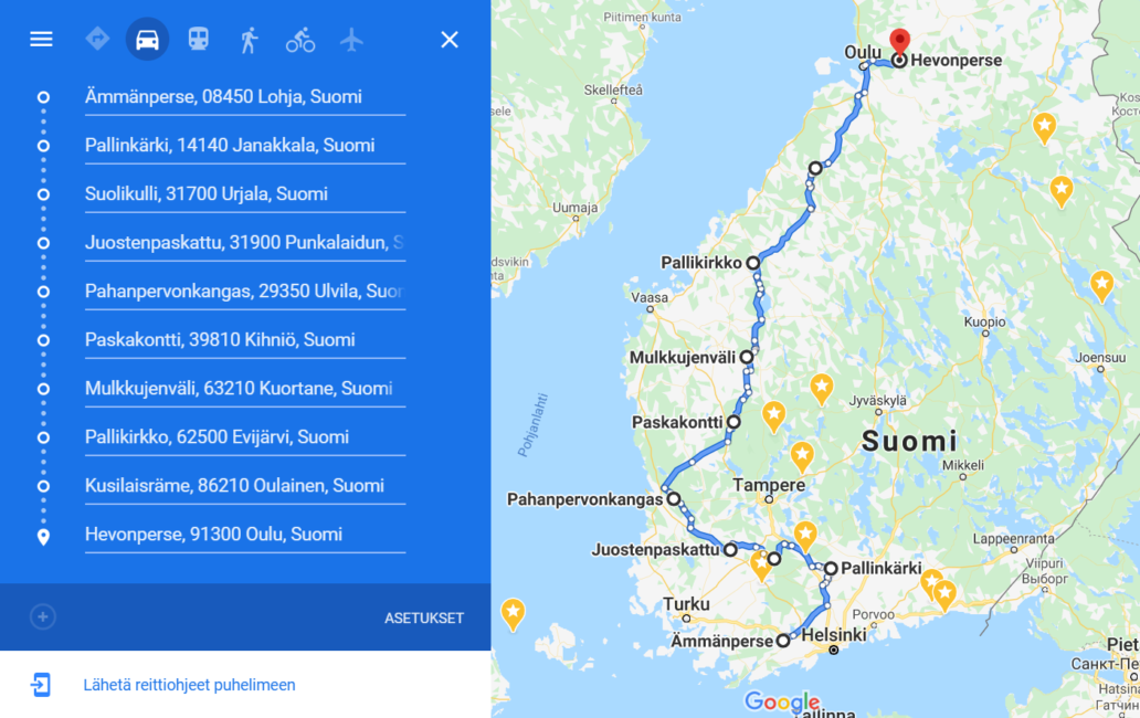 Hevonkack: Road trip Mulkkujevälistä Tissiin ja Pierunoroon