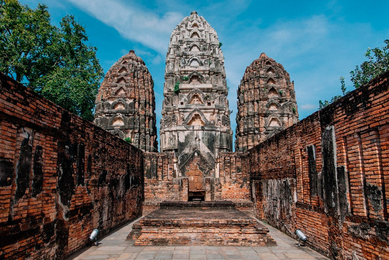 Sukhothain temppeli Thaimaassa